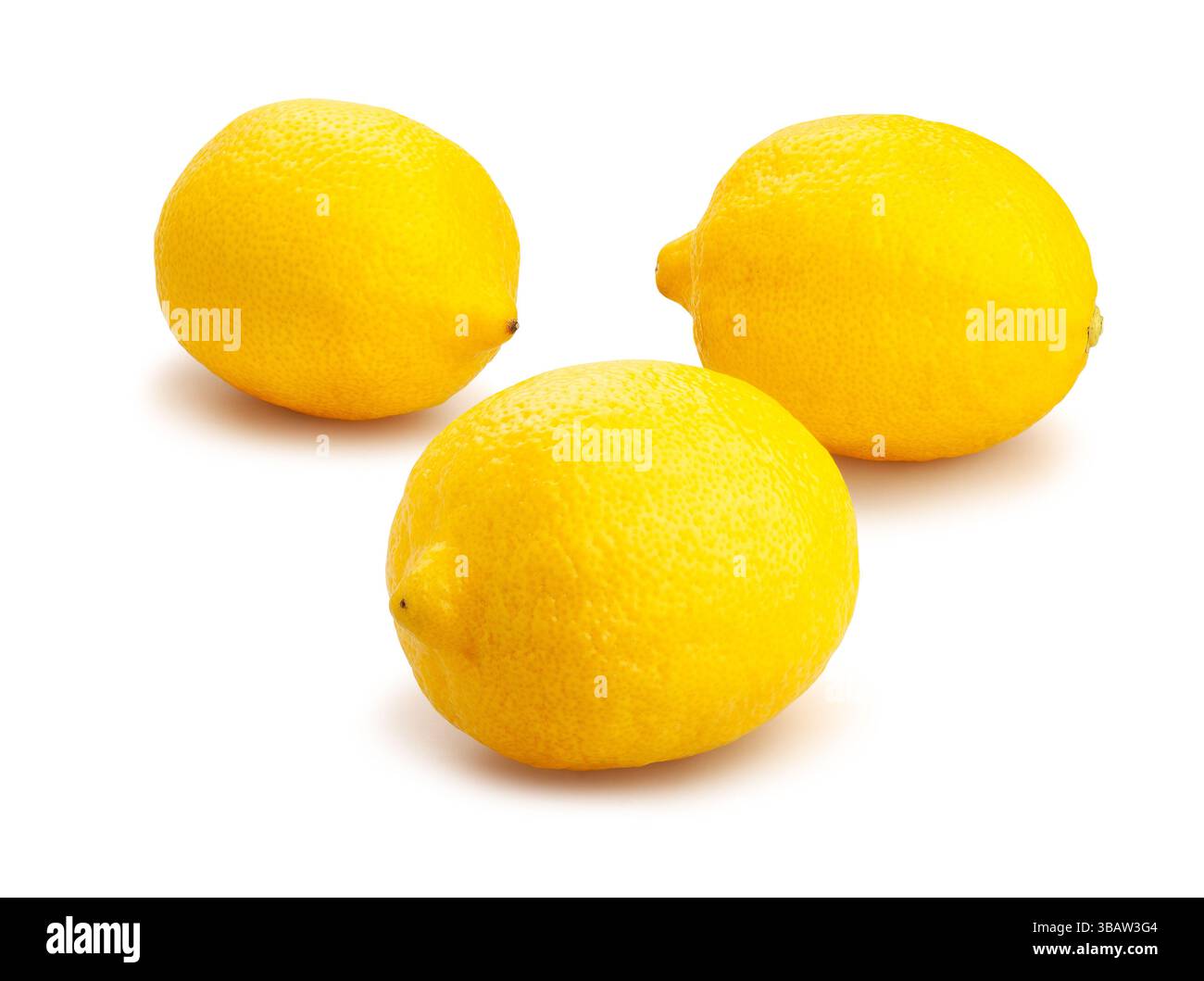 lemon path isolated on white Stock Photo