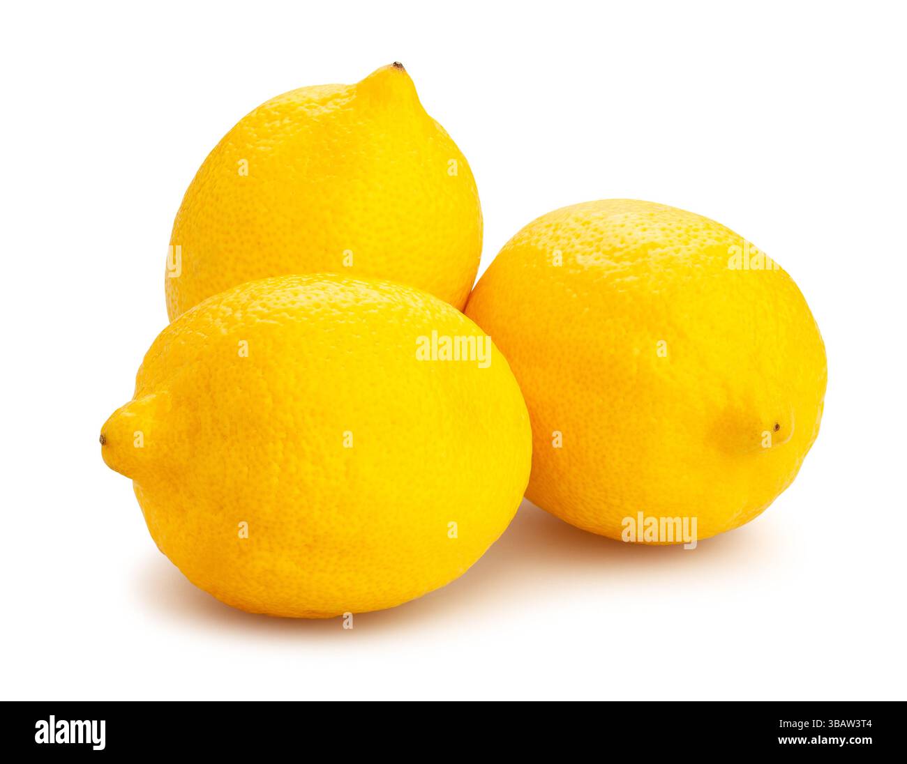 lemon path isolated on white Stock Photo