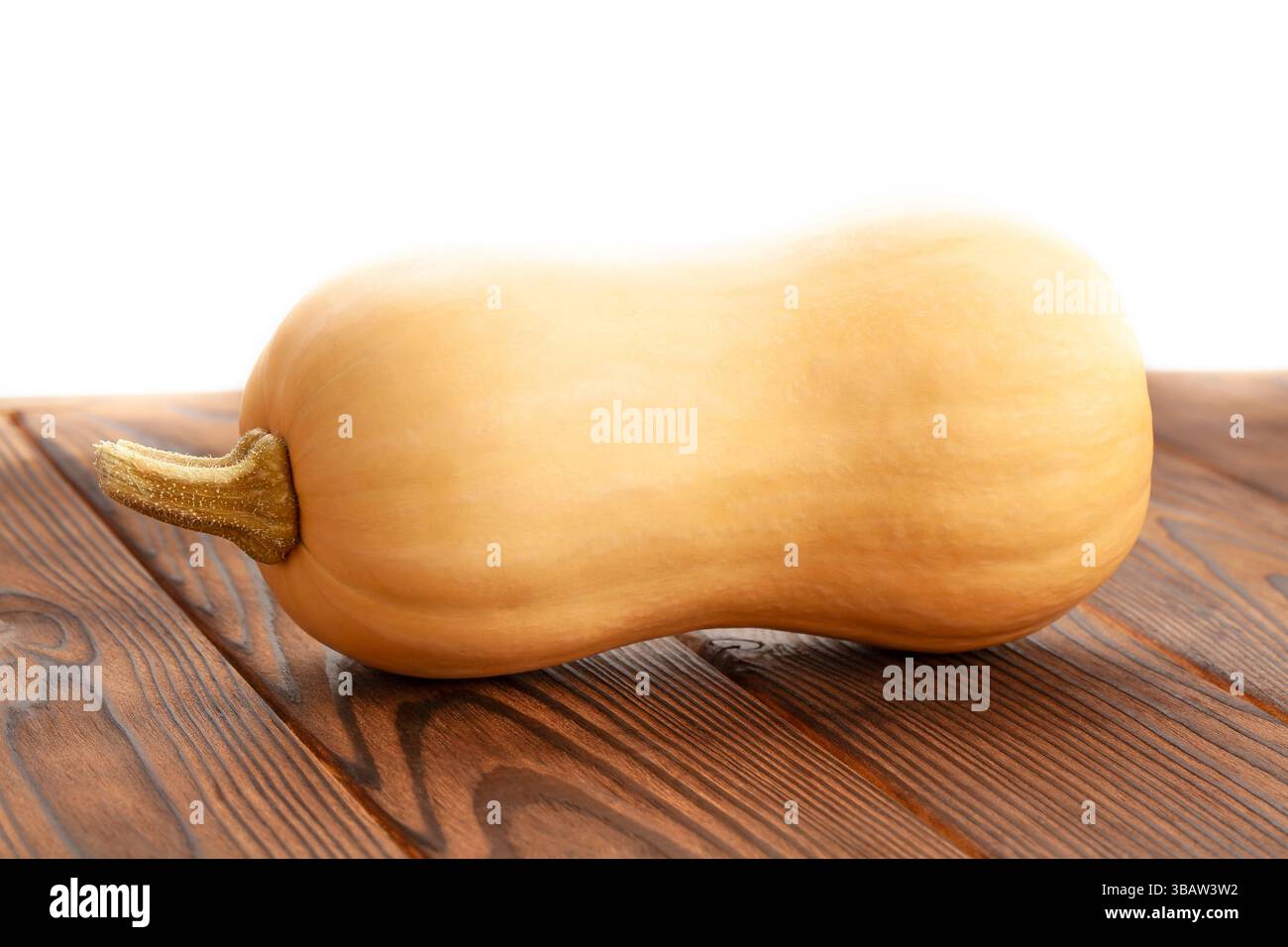 butternut squash on wood background Stock Photo