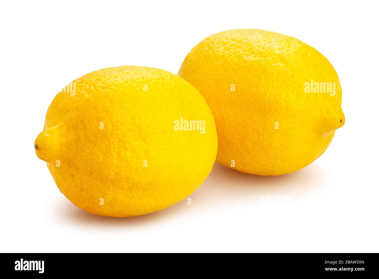 lemon path isolated on white Stock Photo