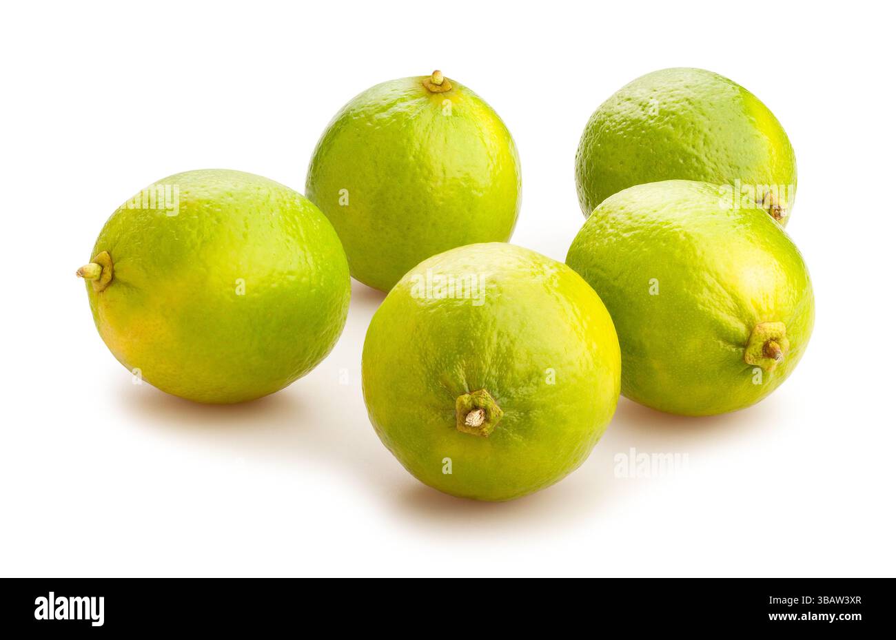 limes path isolated on white Stock Photo