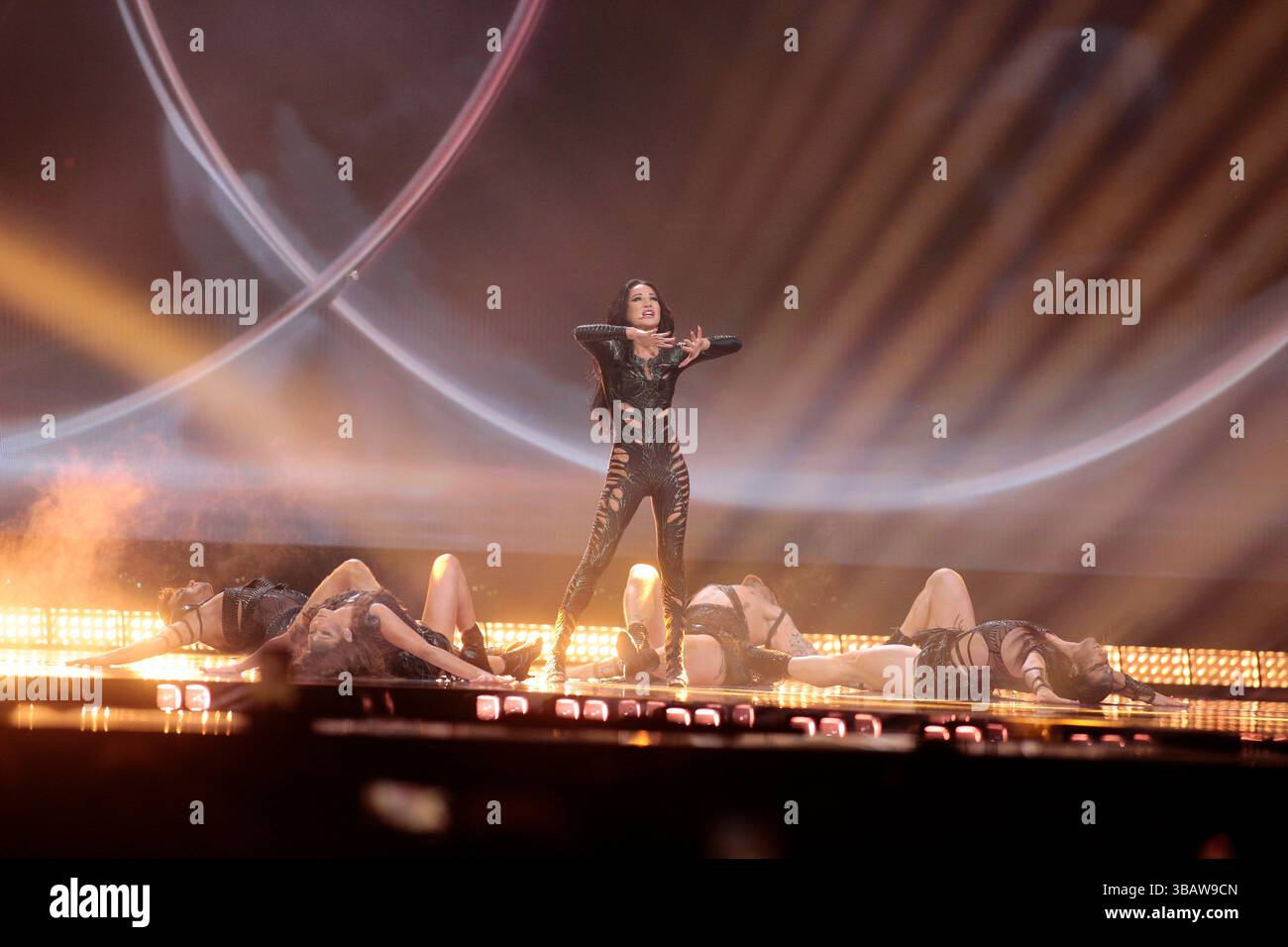 Justyna Steczkowska of Poland performing during the first semifinal of Who Is Representing Poland In Eurovision 2025
