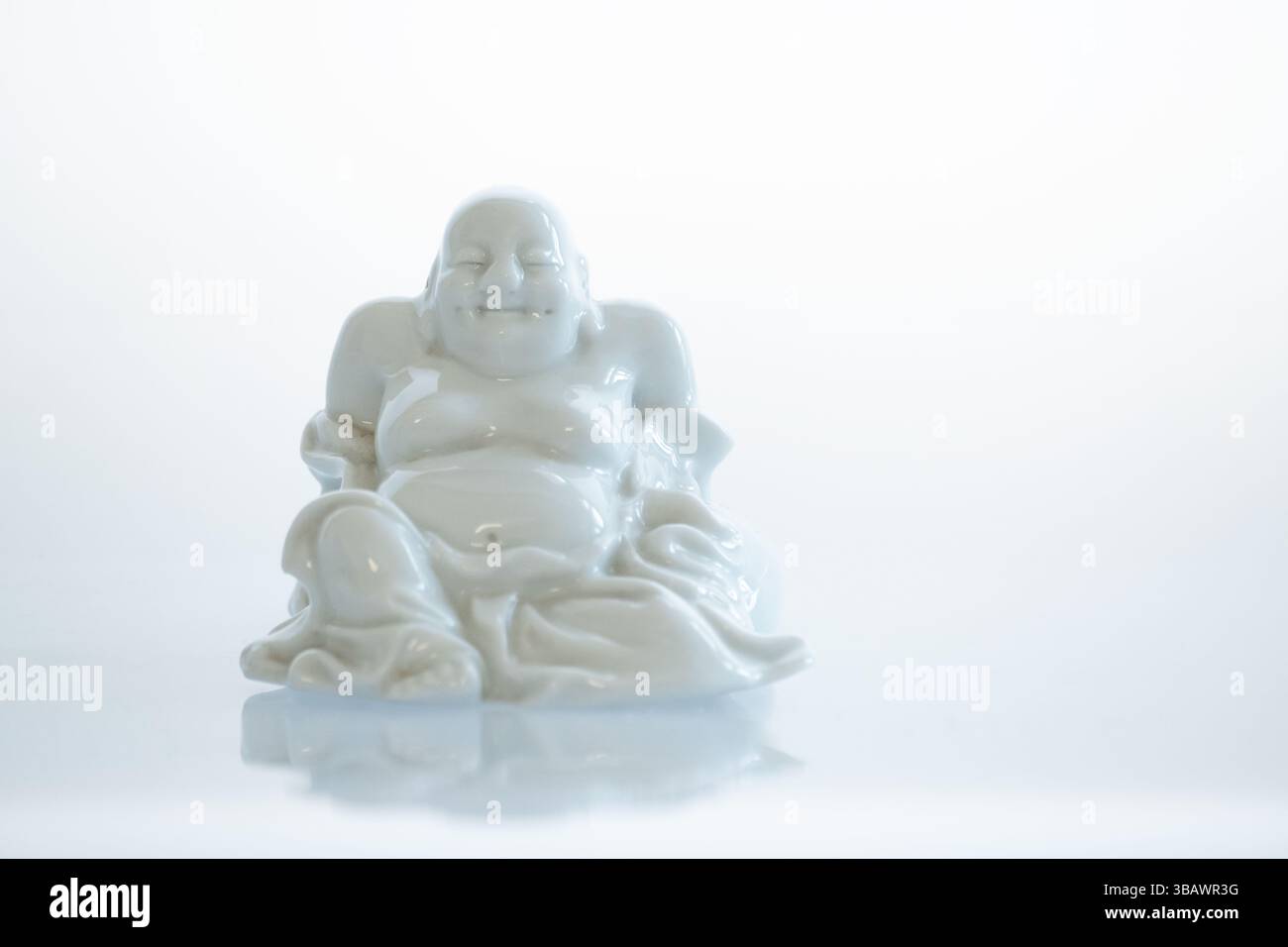 02.04.2025, Germany, Bremen, Bremen - Buddha made of porcelain. 00A250402D101CAROEX.JPG [MODEL RELEASE: NOT APPLICABLE, PROPERTY RELEASE: NO (c) caro Stock Photo