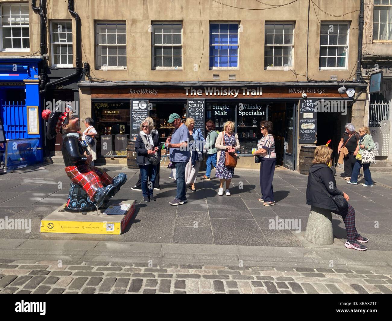 The Whisky Trail, Royal Mile, Edinburgh Scotland Stock Photo