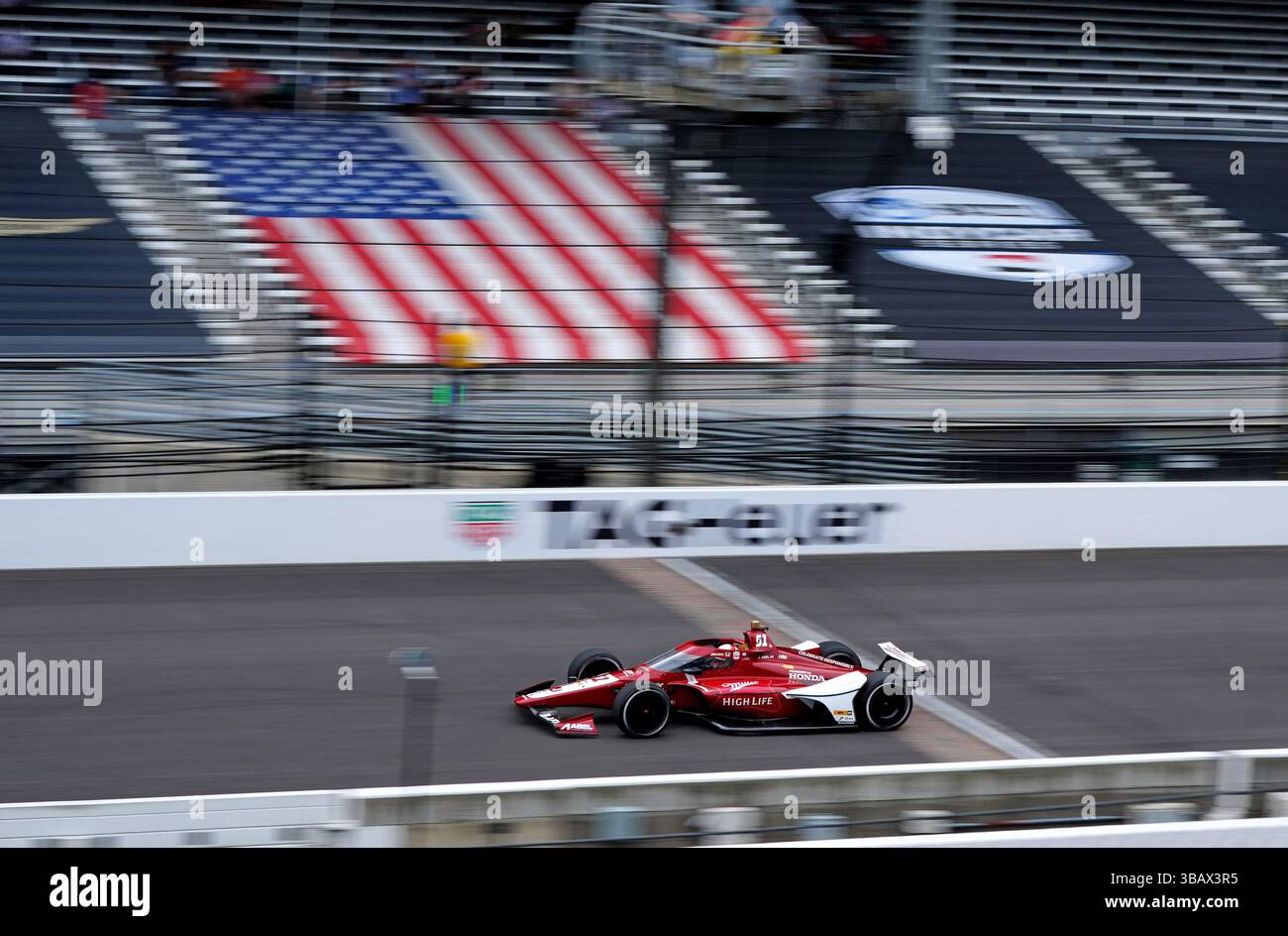 INDIANAPOLIS, IN - MAY 13: IndyCar driver Jacob Abel (51) drives across ...