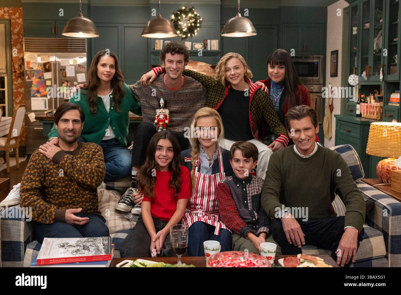RELEASE DATE: December 3, 2025. TITLE: Oh. What. Fun. STUDIO: Amazon MGM Studios. DIRECTOR: Michael Showalter PLOT: Centers on Claire, who plans a special Christmas but is forgotten by her family. When they realize she's missing, their holiday is at risk until she returns to give them the celebration they deserve. STARRING: FELICITY JONES, DOMINIC SESSA, CHLOE GRACE MORITZ, DEVERY JACOBS, JASON SCHWARTZMAN, RAFAELLA KARNABY, MICHELLE PFEIFFER, DENIS LEARY. (Credit Image: © Amazon MGM Studios/Entertainment Pictures/ZUMAPRESS.com) EDITORIAL USAGE ONLY! Not for Commercial USAGE! Stock Photo