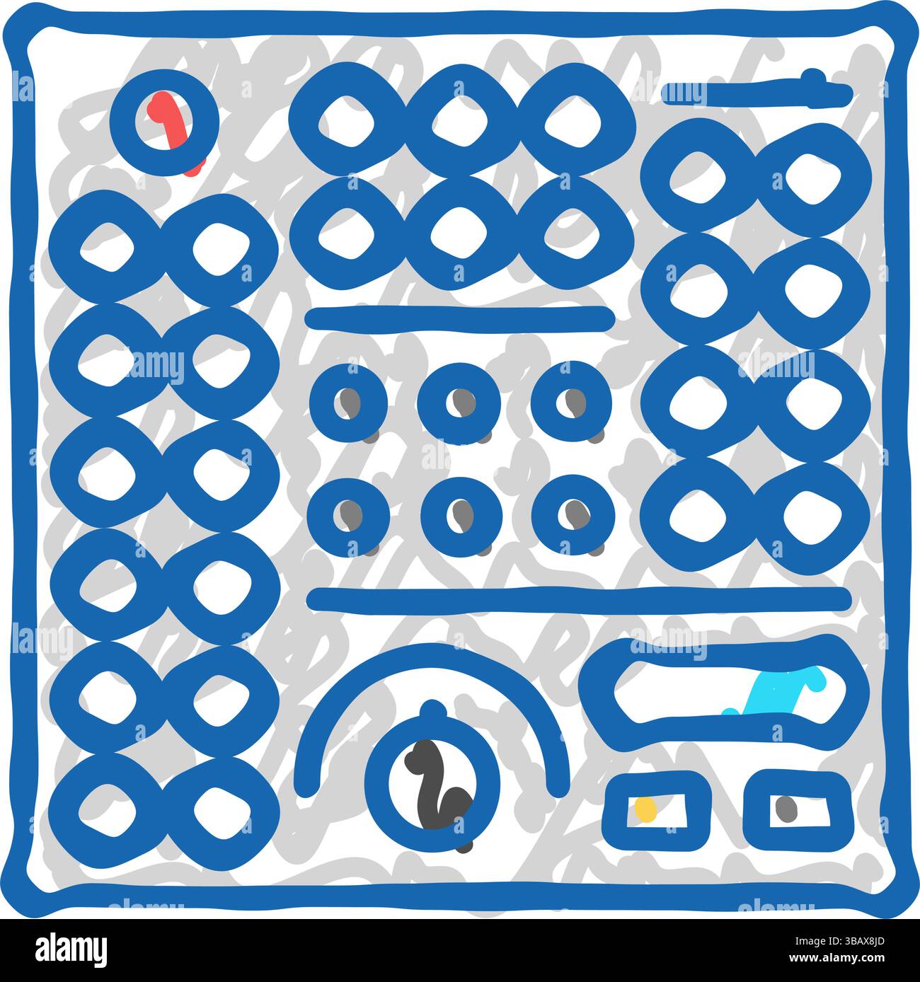 control panel tool work icon doodle illustration Stock Vector Image ...