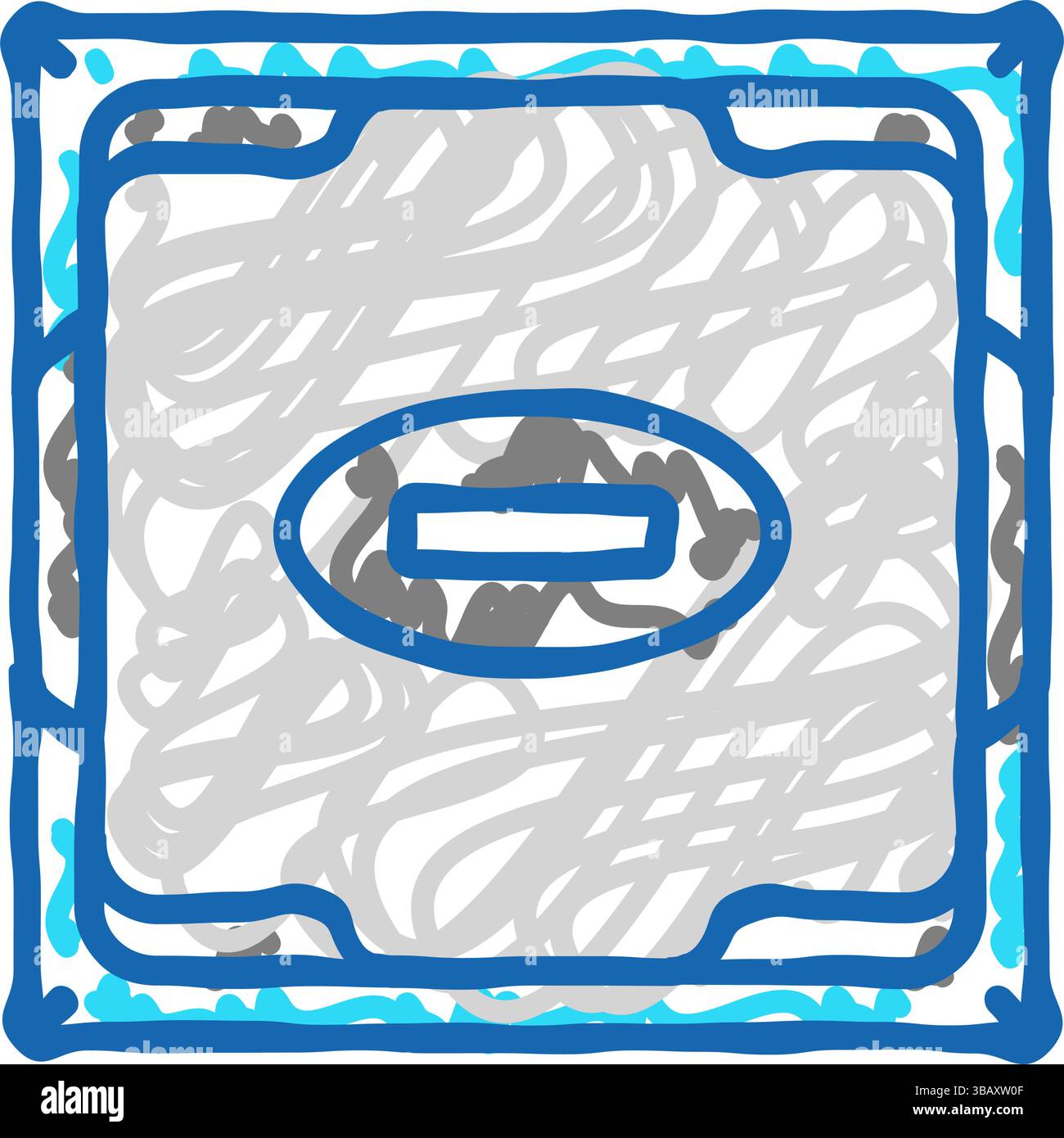 processor chip gaming pc icon doodle illustration Stock Vector Image ...