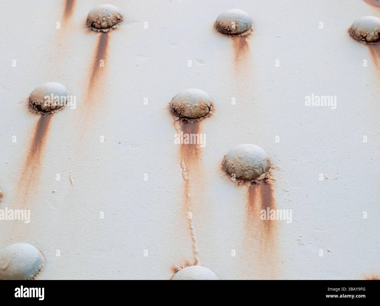 Riveted rusty metal texture background Stock Photo