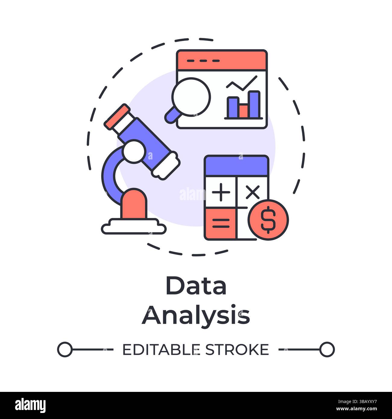 Data analysis multi color hi-res stock photography and images - Alamy