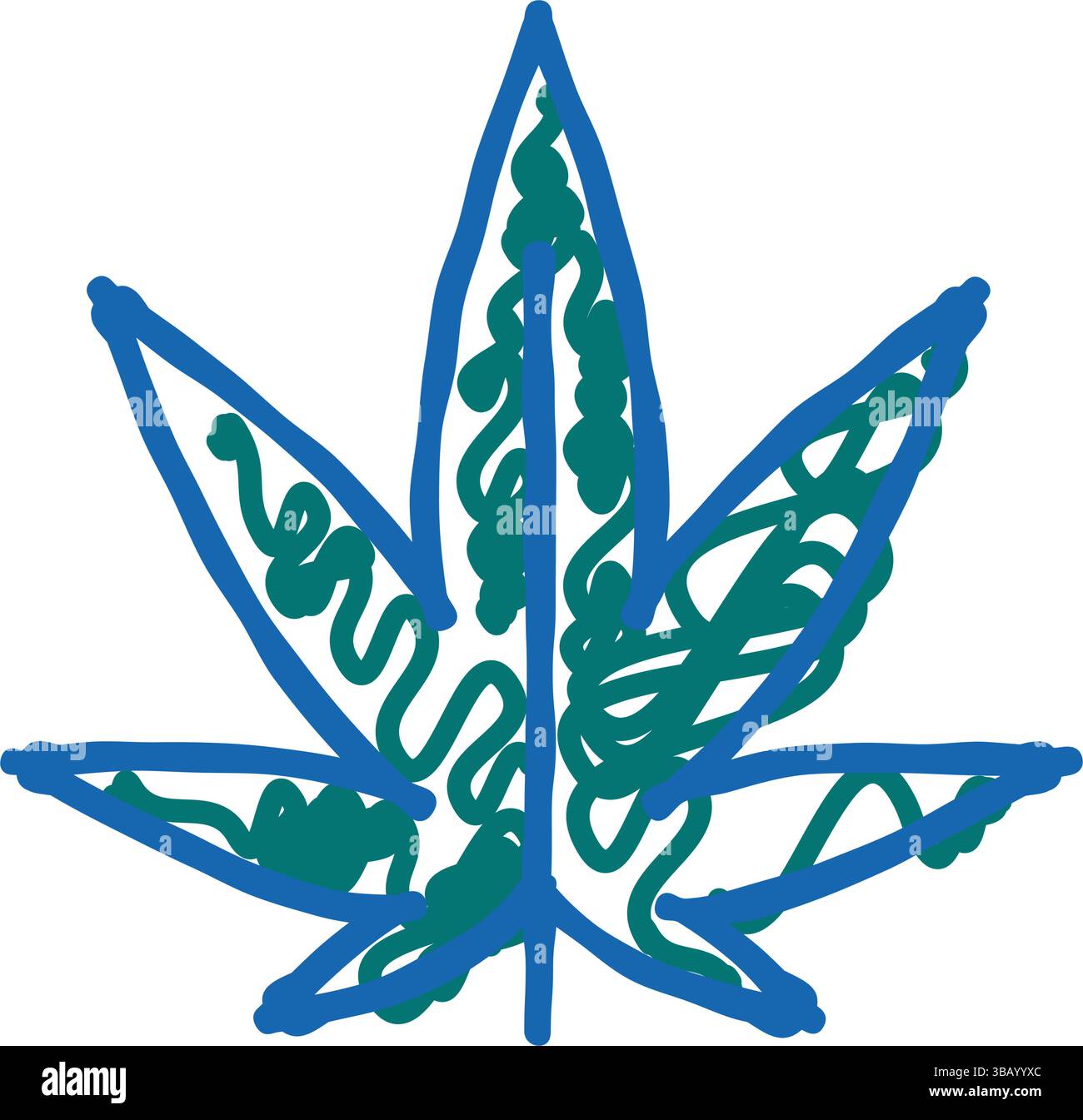 cannabis plant weed hemp icon doodle illustration Stock Vector Image ...