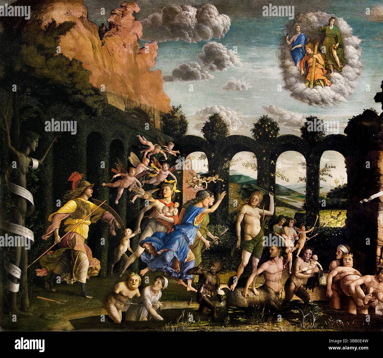 Minerva expelling the vices from the garden of virtue hi-res stock