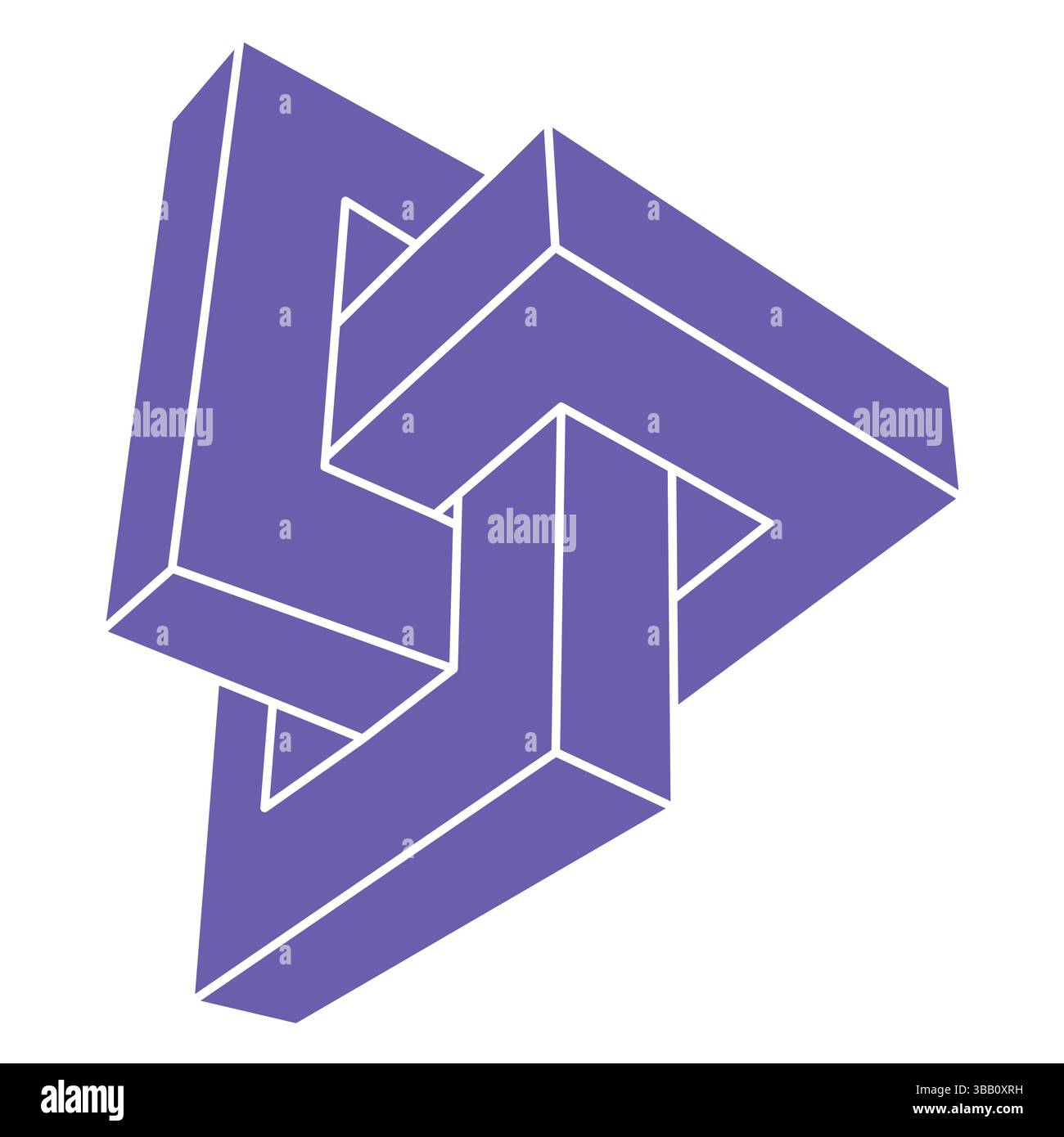 Optical illusion logo. Impossible shapes. Sacred geometry figures ...