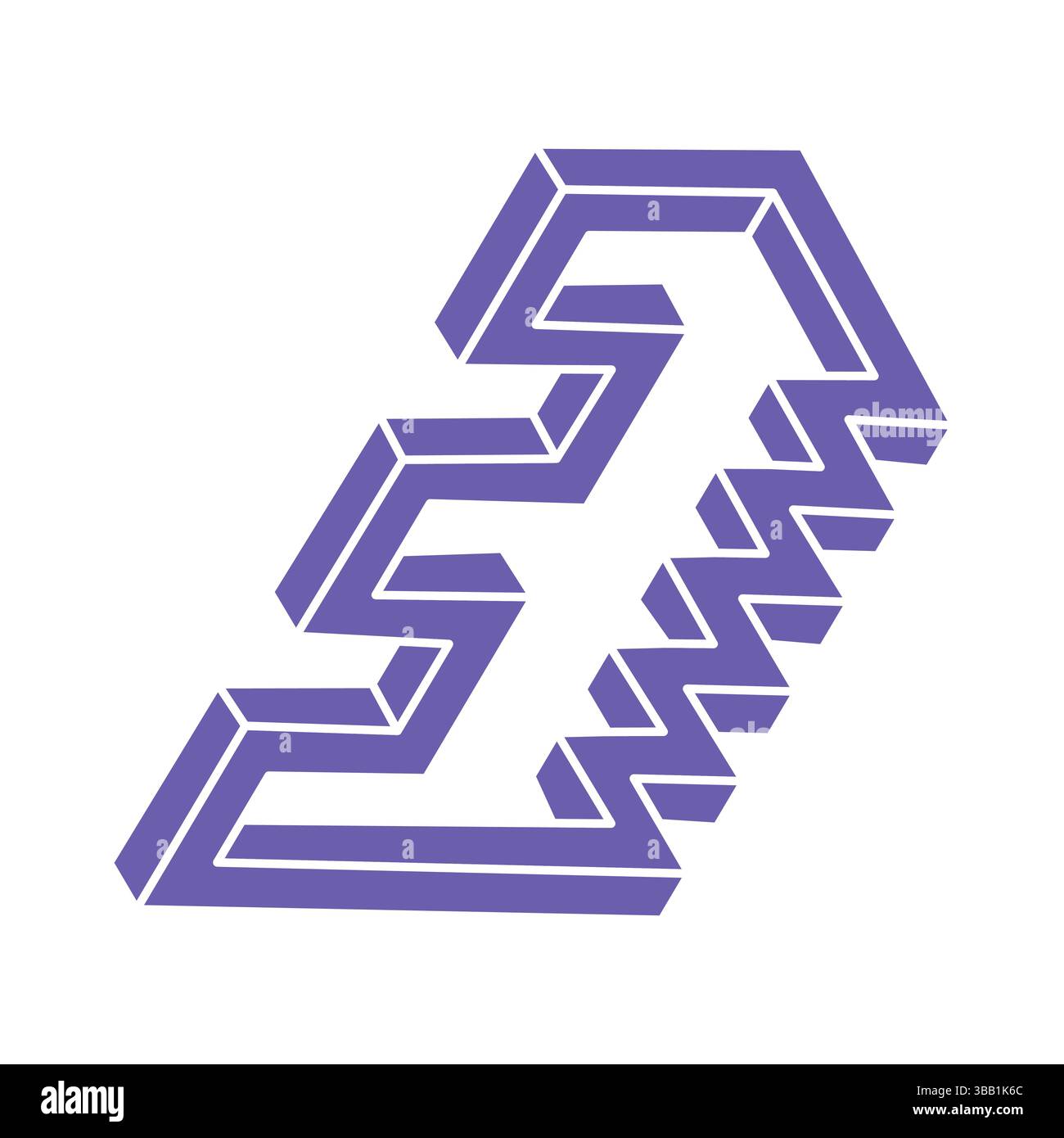 Optical illusion logo. Impossible shapes. Sacred geometry figures ...
