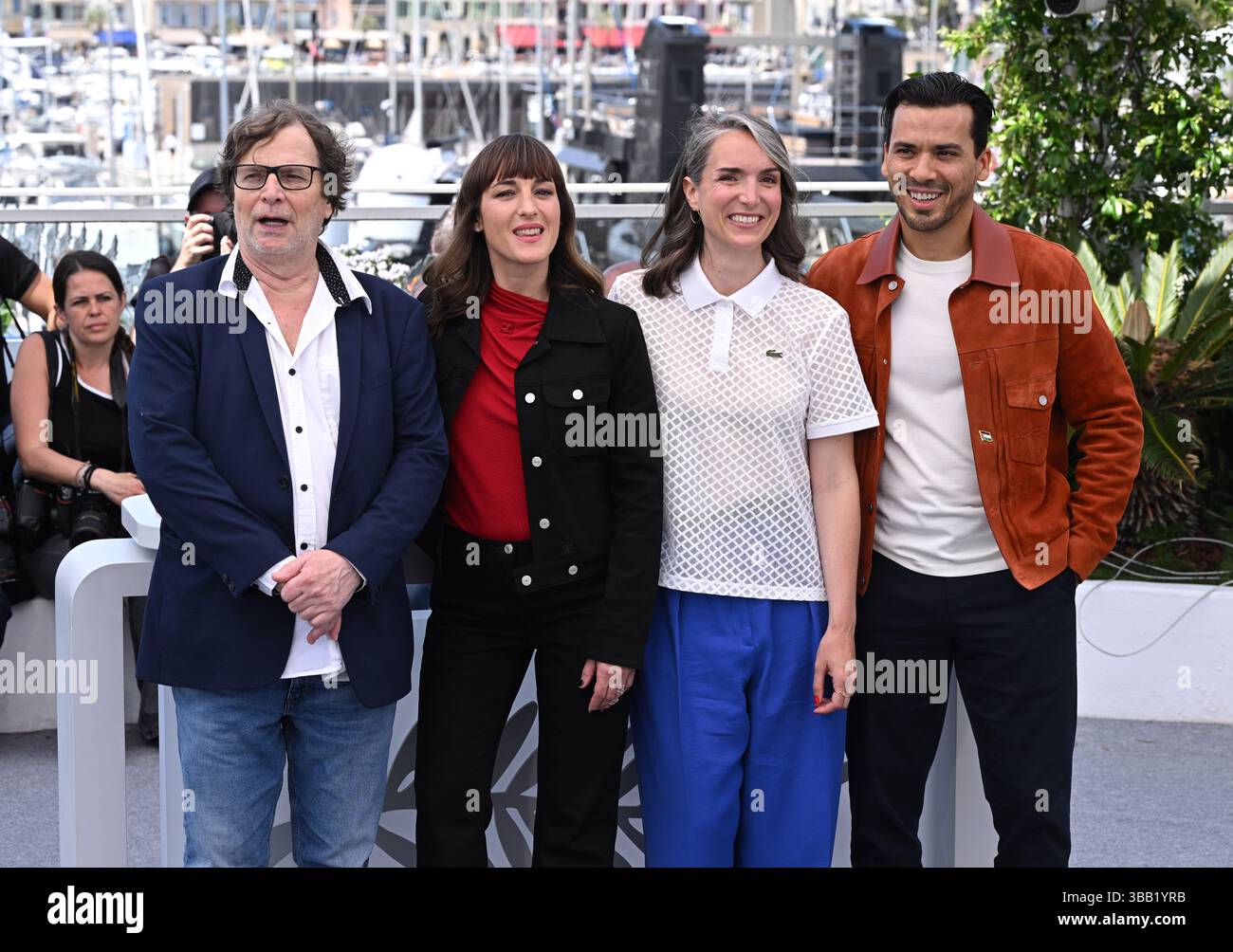 Cannes, France. May 14th, 2025. Fran ois Rollin, Juliette Armanet ...