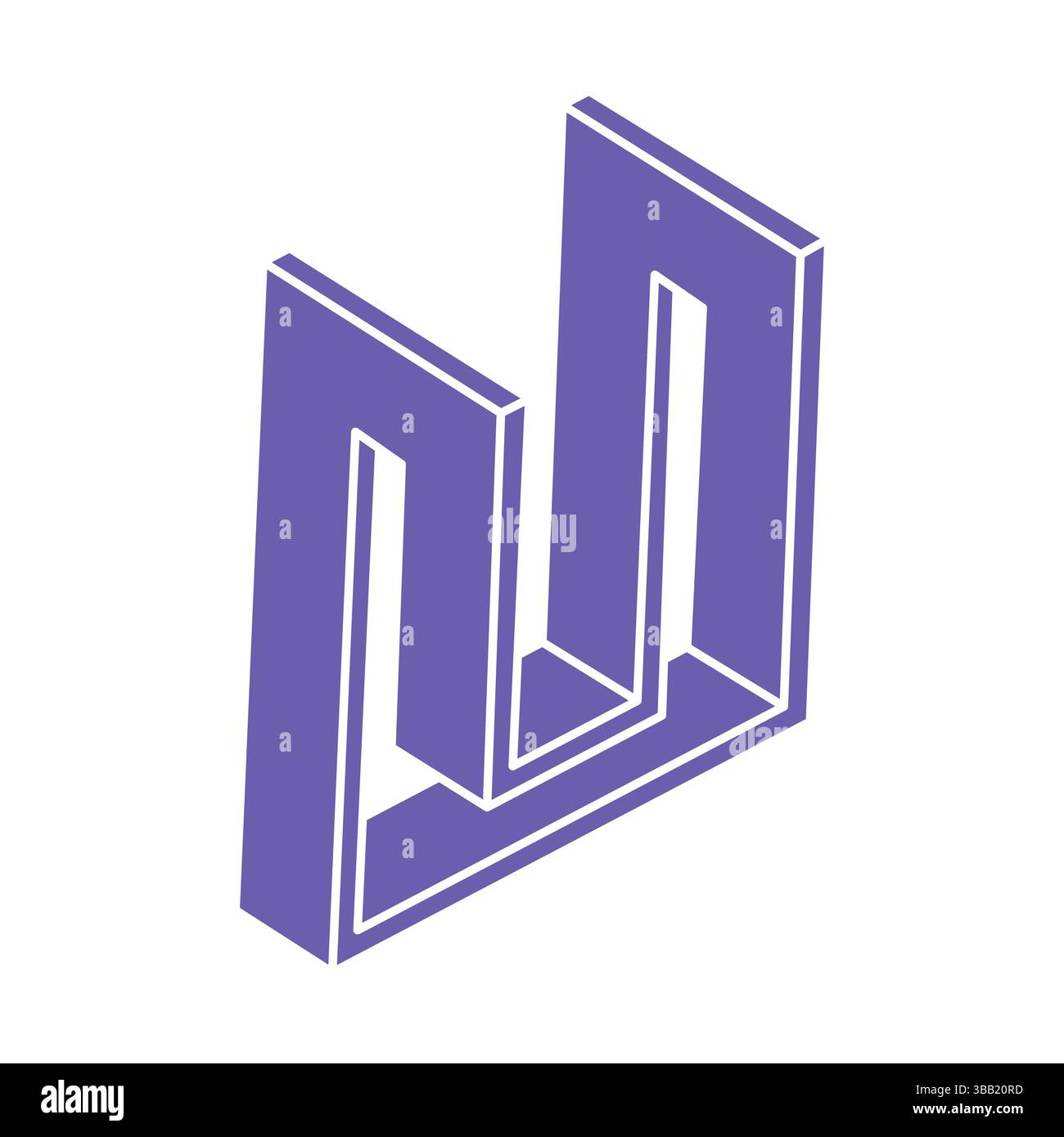 Impossible shapes. Sacred geometry. Optical illusion figure. Abstract ...