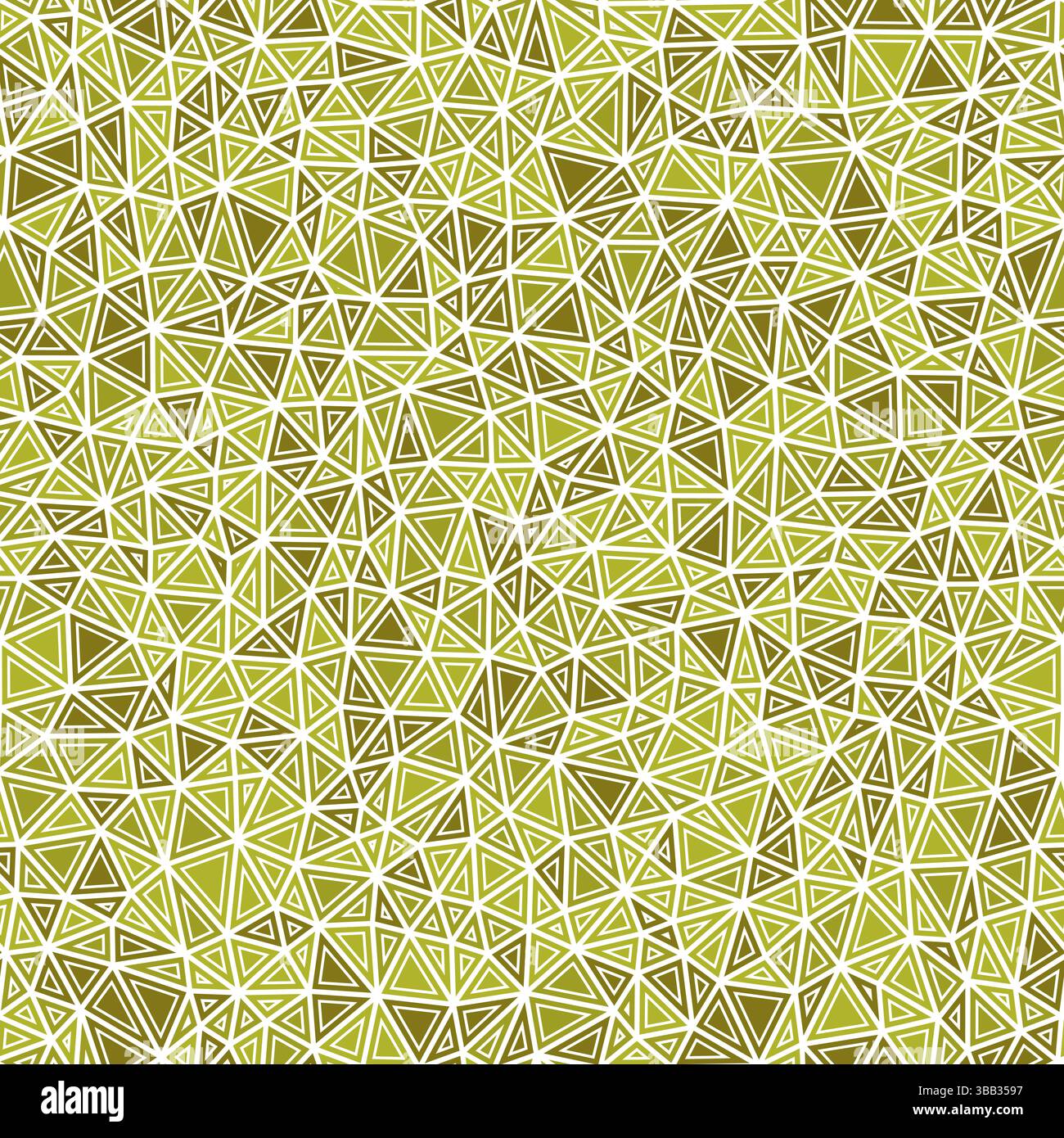 Vector science background. Tiny triangles size. Solid shapes in frames. Mono tone style. Repeatable pattern. Trending vector tiles. Olive Harmony. Stock Vector