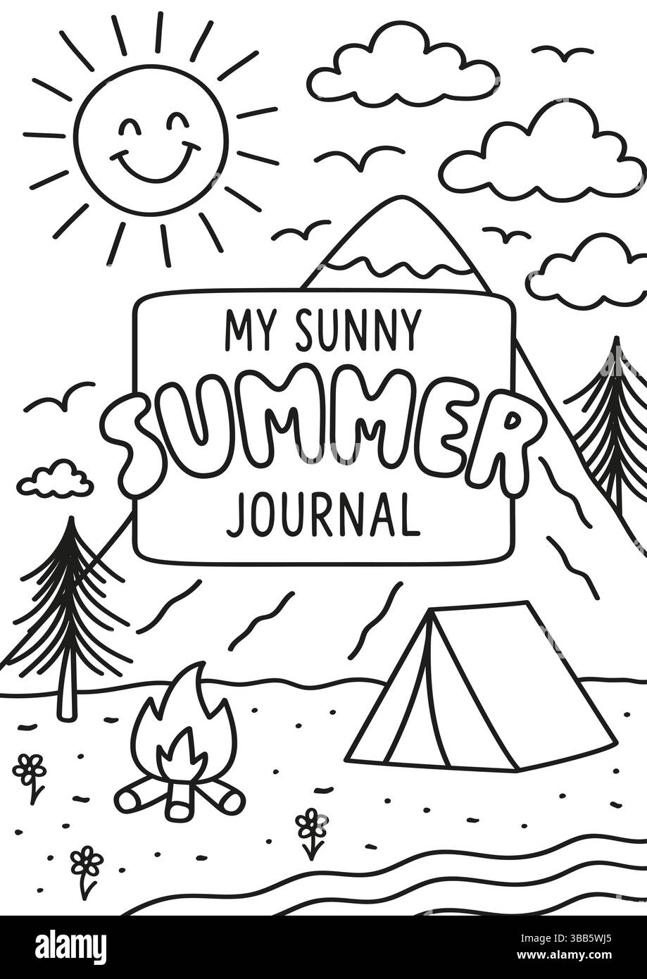 Bullet journal cover vector vectors Cut Out Stock Images & Pictures - Alamy