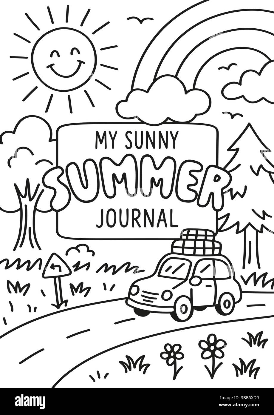 Bullet journal cover vector vectors Cut Out Stock Images & Pictures - Alamy