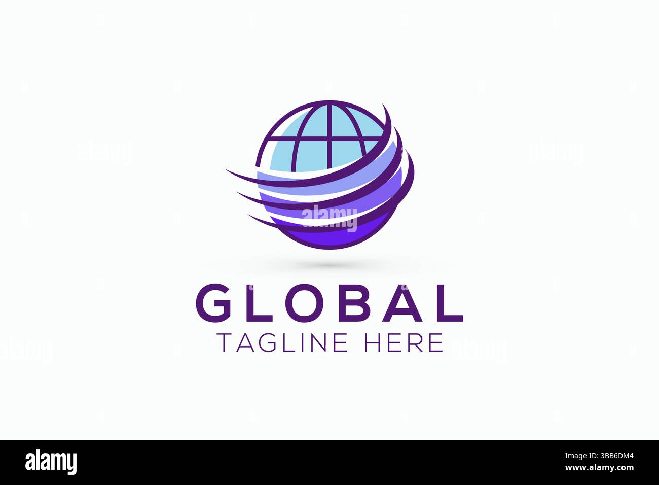 Global Web Digital Communication and Software Abstract Network Business Logo Stock Vector