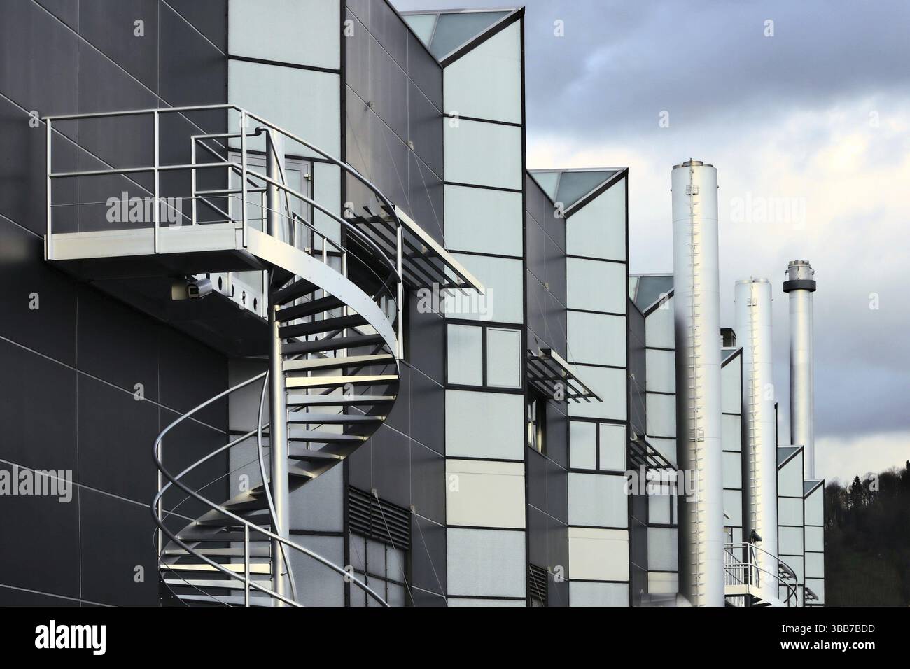 Ein Fabrikgebaeude Stock Photo