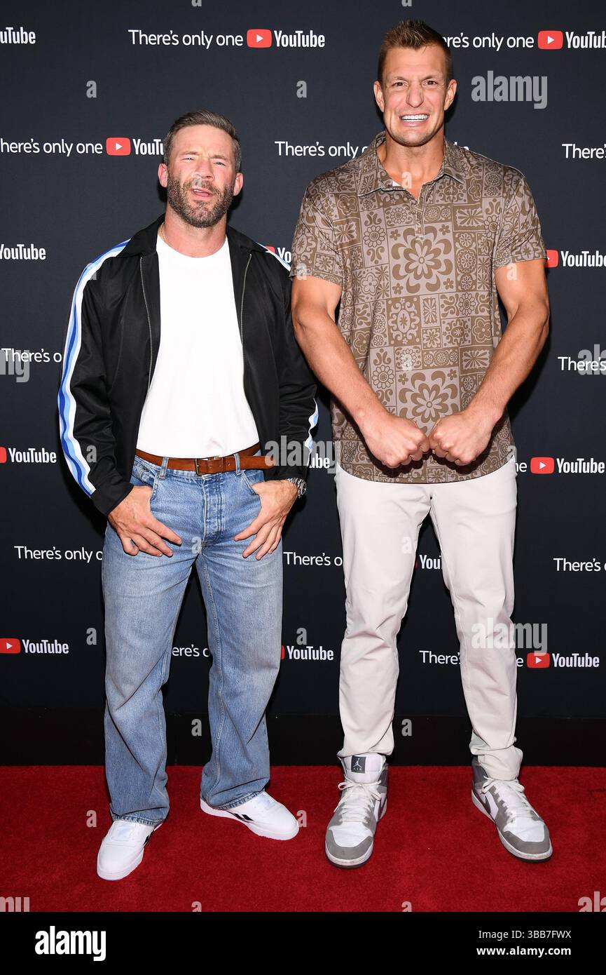 New York, USA. 14th May, 2025. (LR) Julian Edelman and Rob Gronkowski