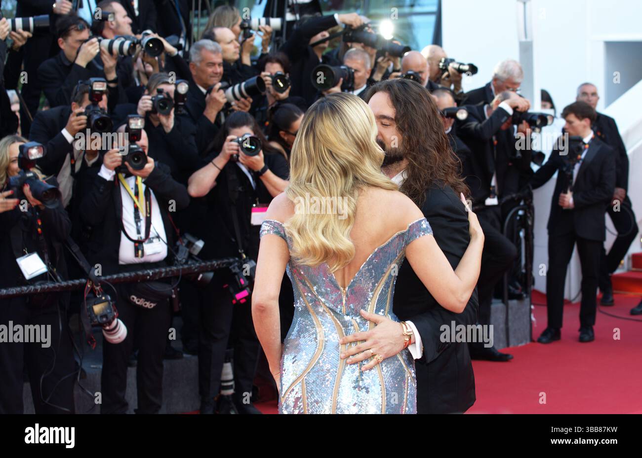 German Model Heidi Klum and her husband Tom Kaulitz at the red carpet