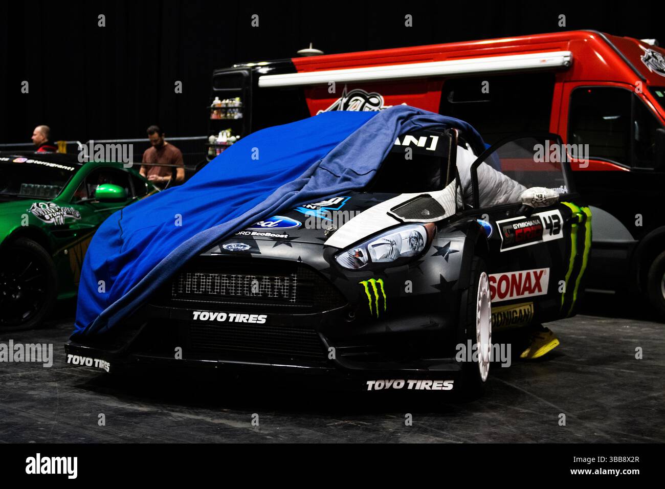 Hoonigan Ken Block Rally Car Autosport International Stock Photo - Alamy
