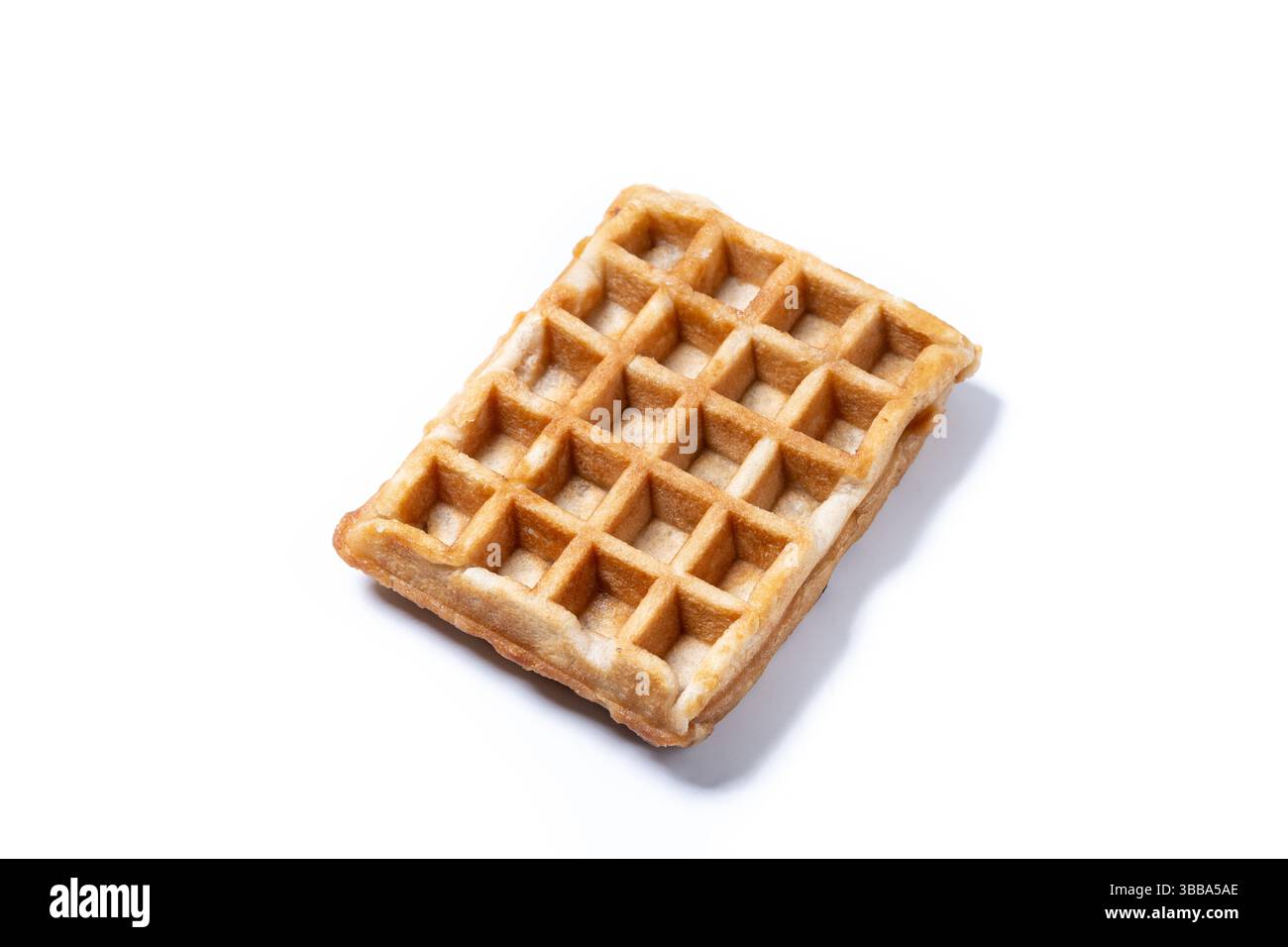 Belgian Waffles isolated on white background Stock Photo