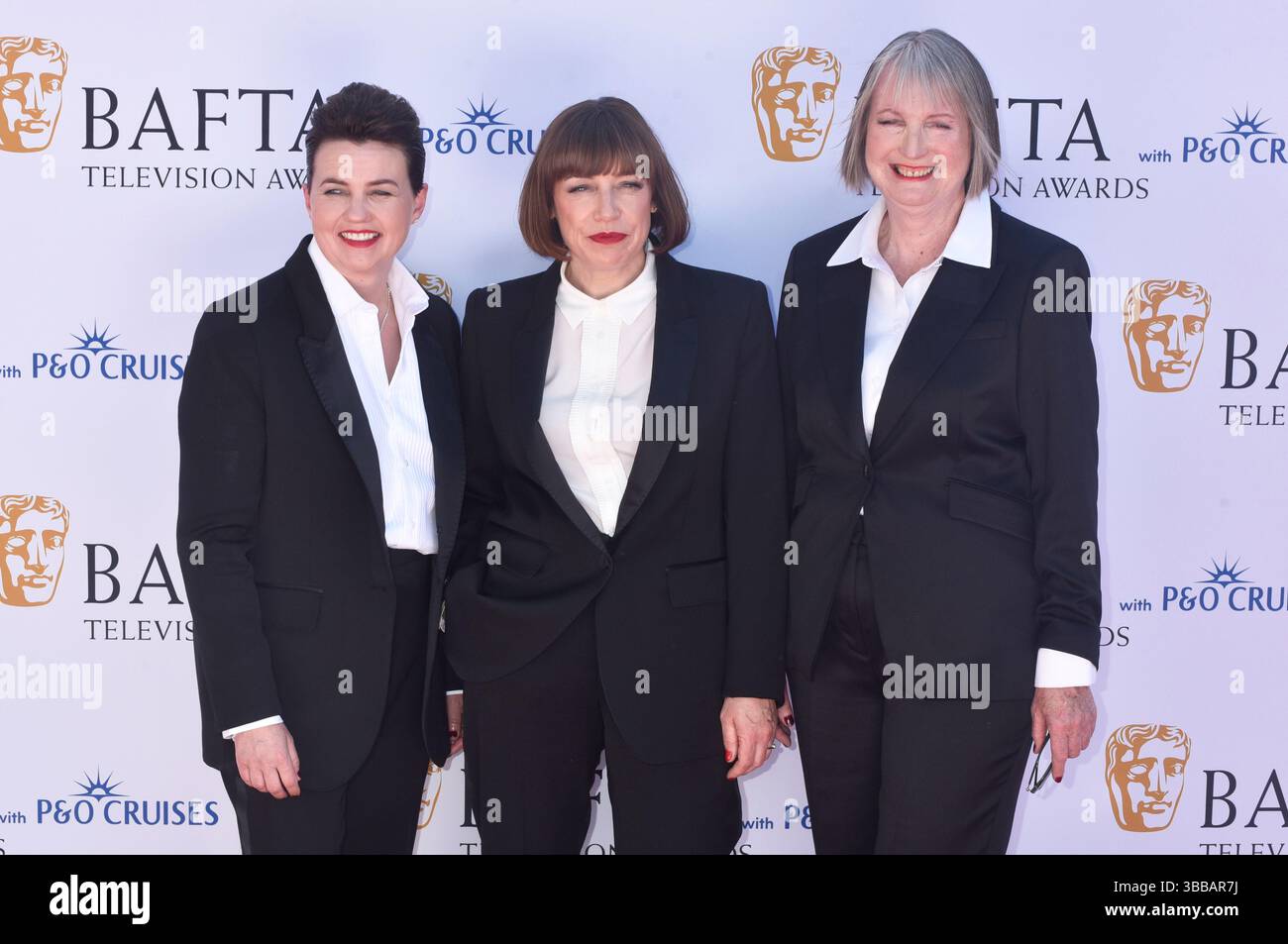 Ruth Rigby 11 May 2025. London UK. Ruth Davidson, Beth Rigby & Harriet Harman at ...