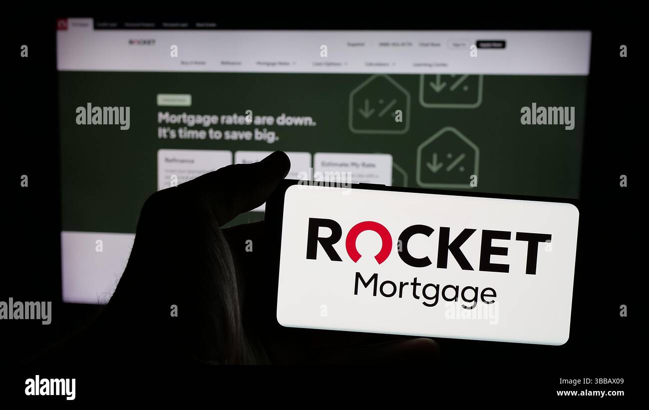 Rocket mortgage logo hi-res stock photography and images - Alamy