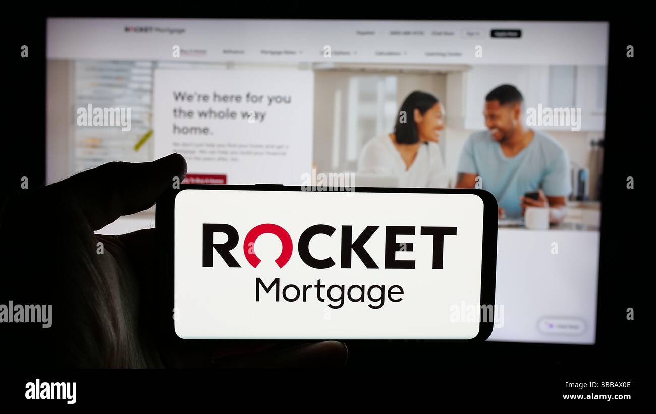 Rocket mortgage logo hi-res stock photography and images - Alamy