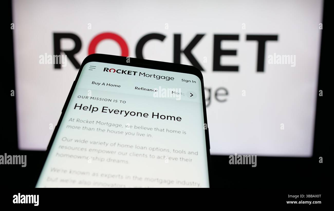 Rocket mortgage logo hi-res stock photography and images - Alamy