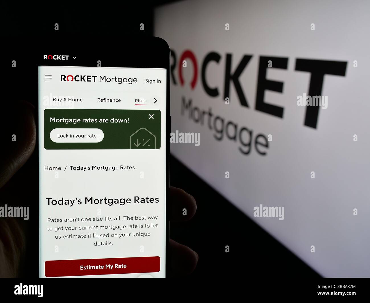 Rocket mortgage logo hi-res stock photography and images - Alamy