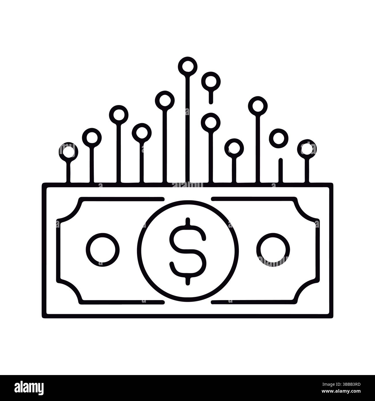Digital Currency Icon. Online Payment Concept. Virtual Dollar Sign ...