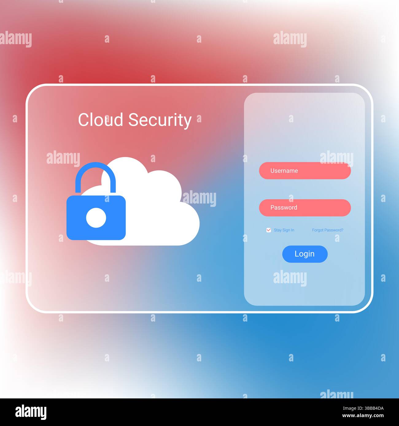 Modern ui illustration cloud Stock Vector Images - Alamy