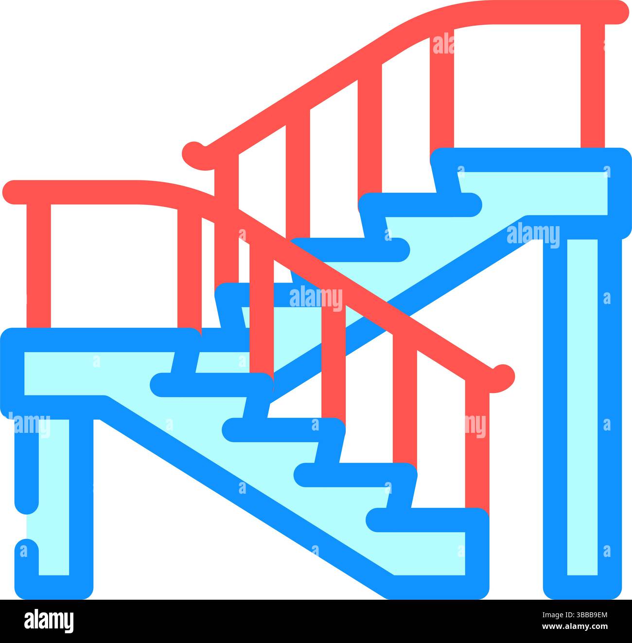 concrete stairs cement color icon vector illustration Stock Vector ...