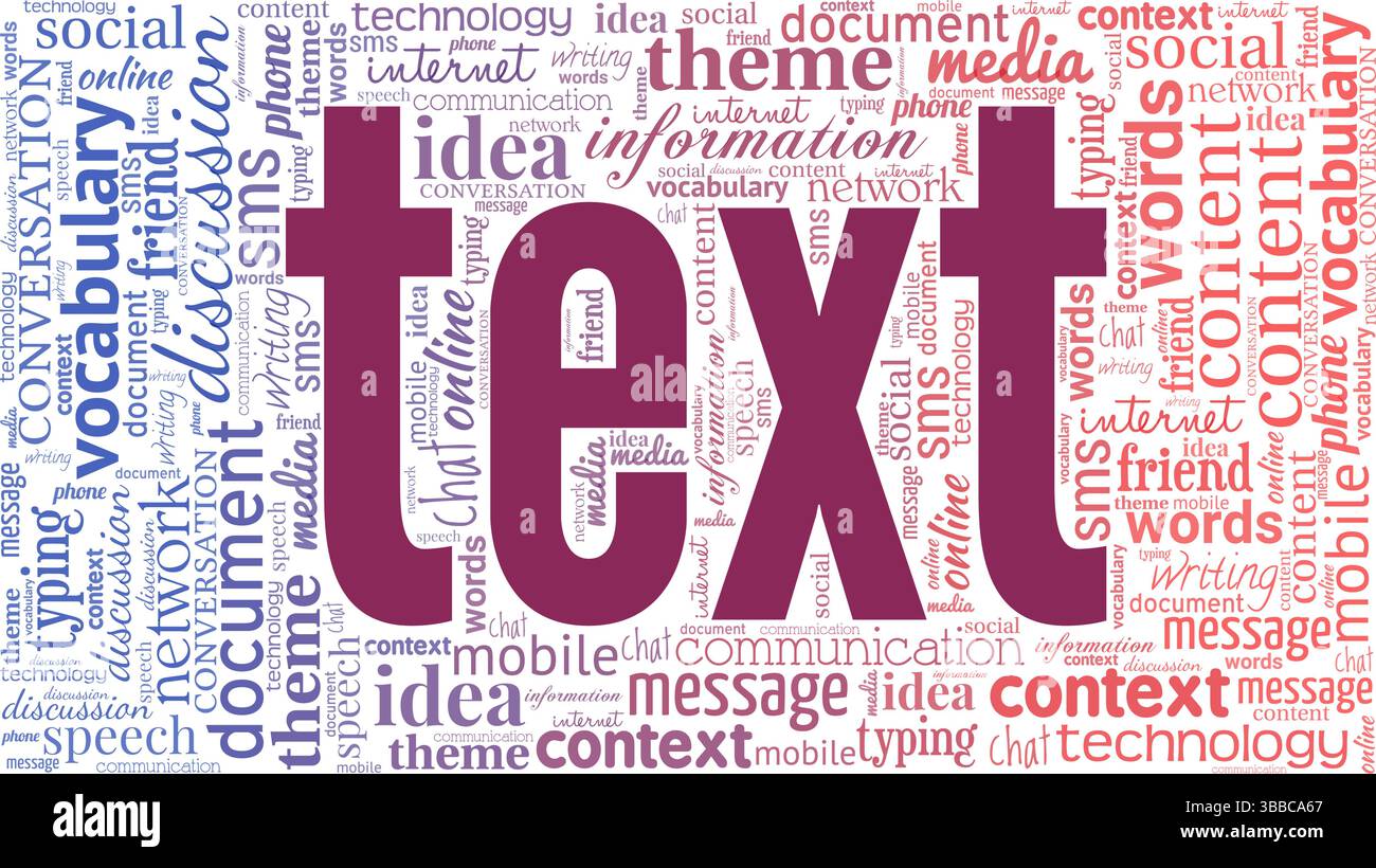 Text word cloud conceptual design isolated on white background. Stock Vector