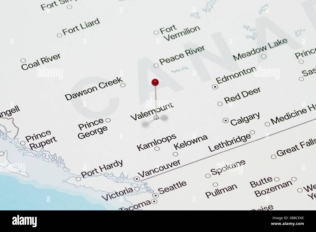 Valemon Map Map of valemount hi-res stock photography and images - Alamy