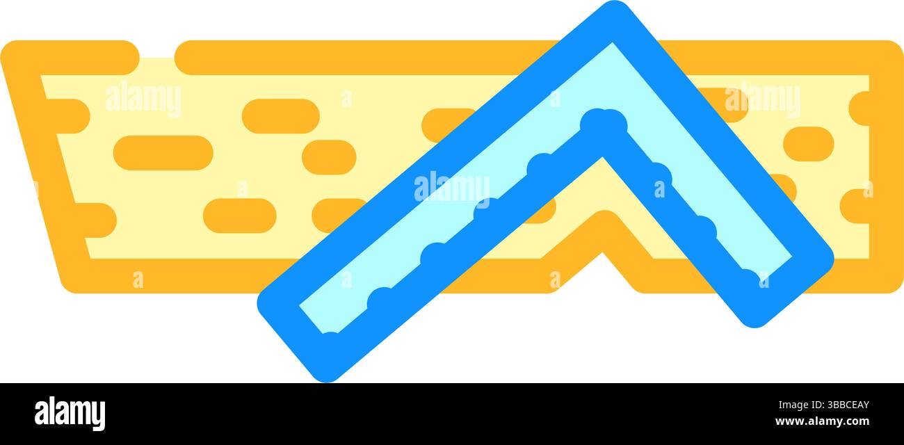 house frame painting wood frame color icon vector illustration Stock ...