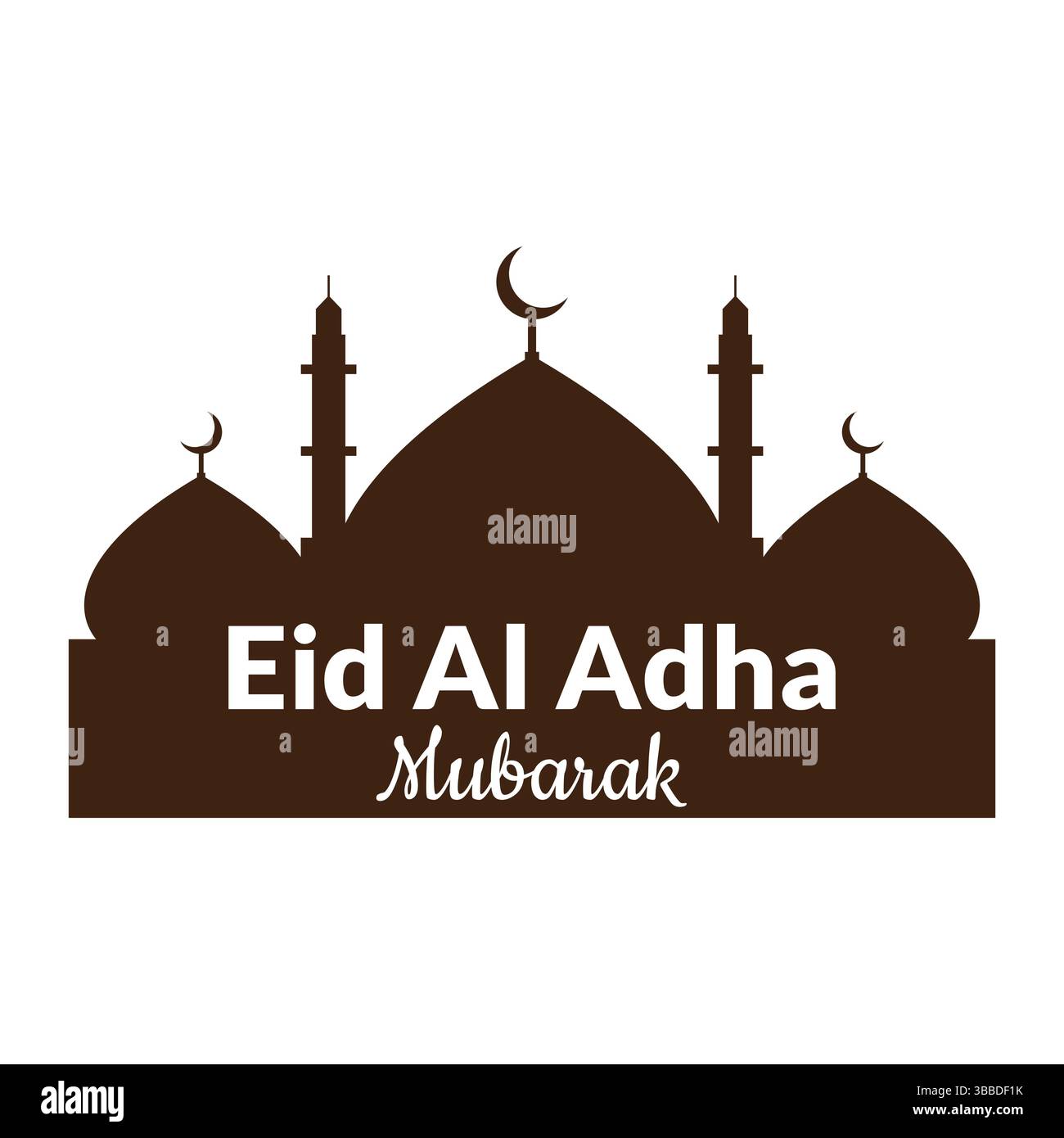 Eid al Adha Vector template. Eid Al Adha Mubarak logo Template. Stock Vector