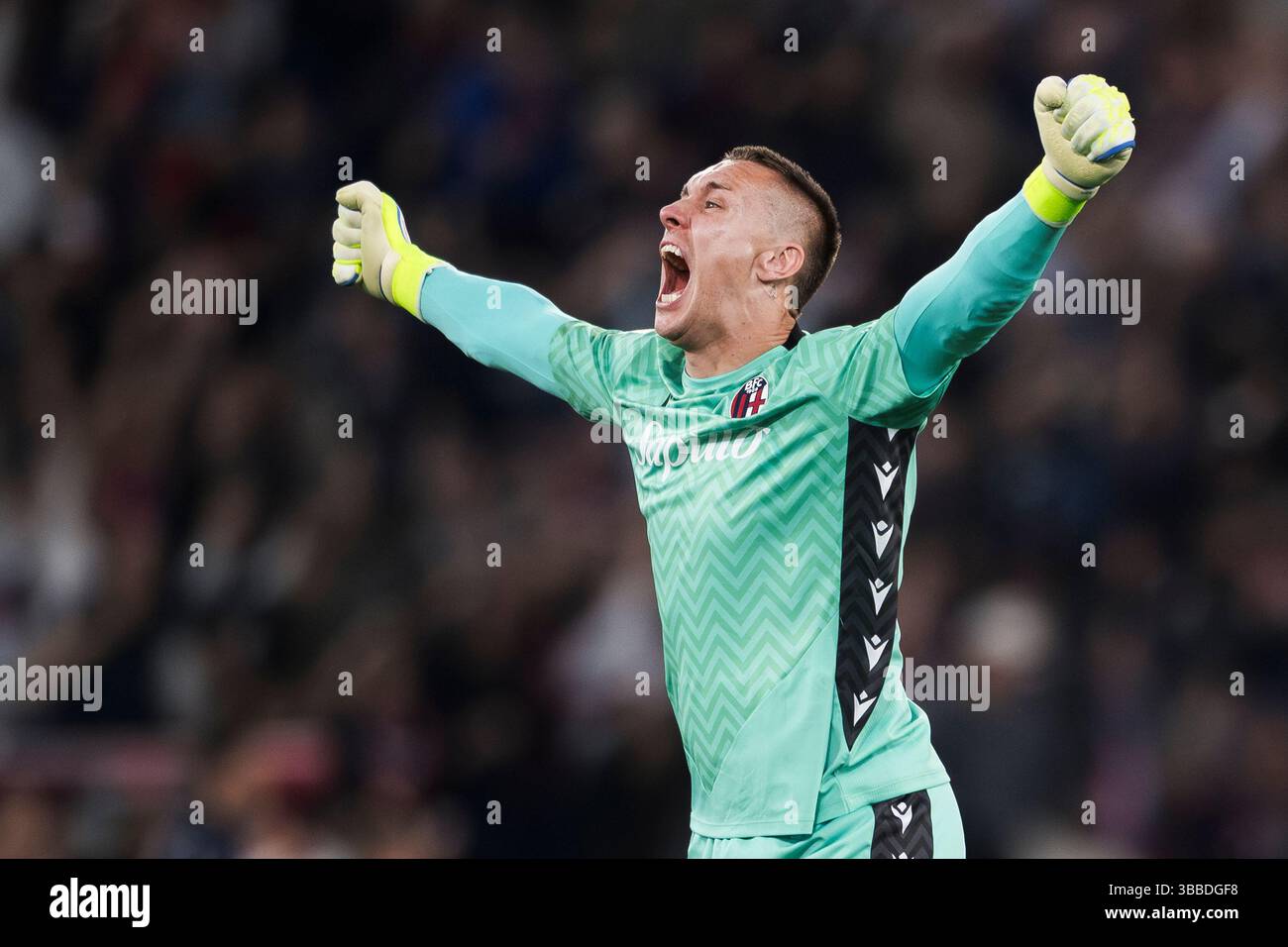Lukasz Skorupski of Bologna FC celebrates during the Coppa Italia final football match between AC Milan and Bologna FC Stock Photo - Alamy Lukasz Skorupski of Bologna FC celebrates during the Coppa Italia final football match between AC Milan and Bologna FC Stock Photo - Alamy