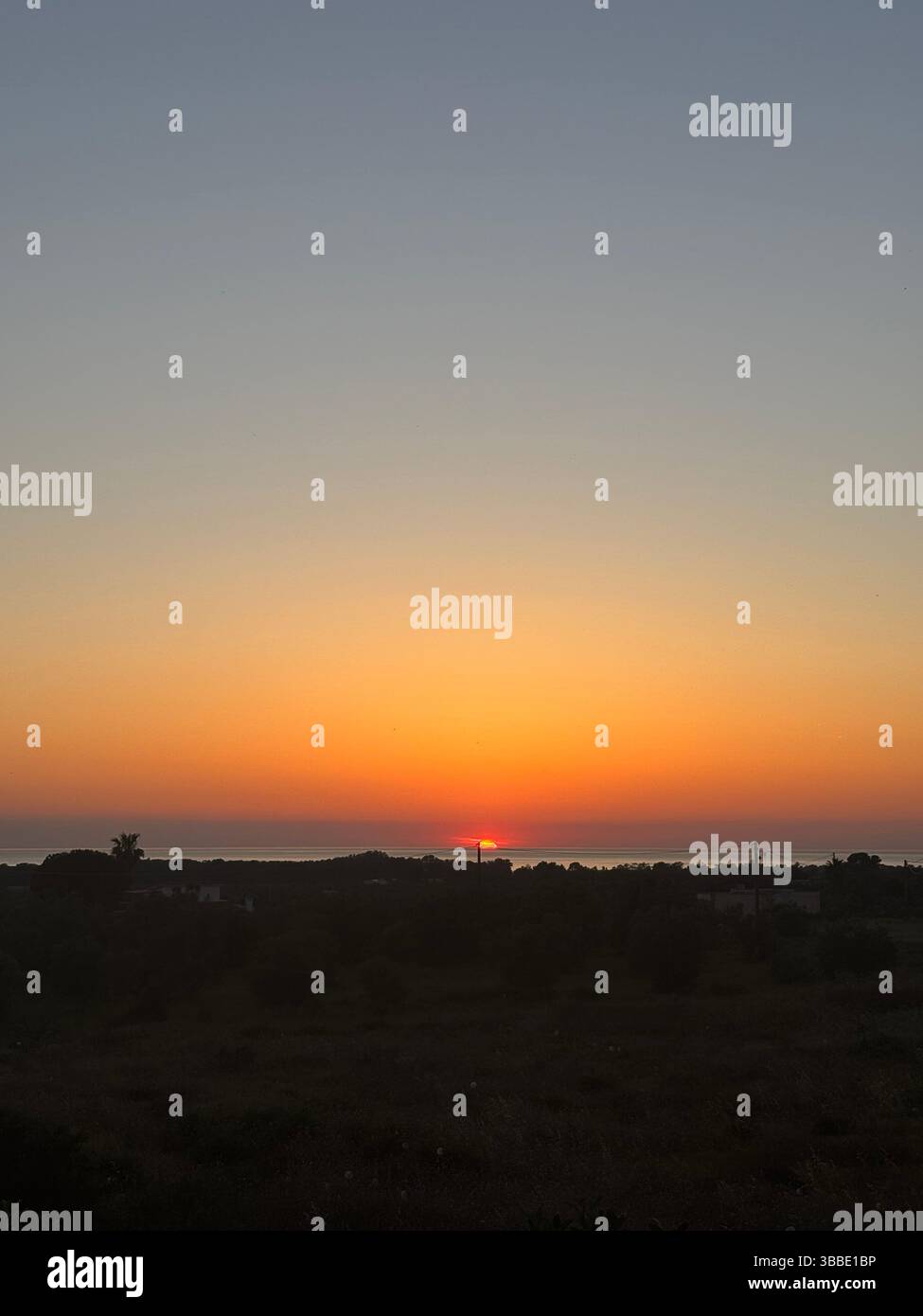 Sunset with sea - Smartphone Captured Stock Image