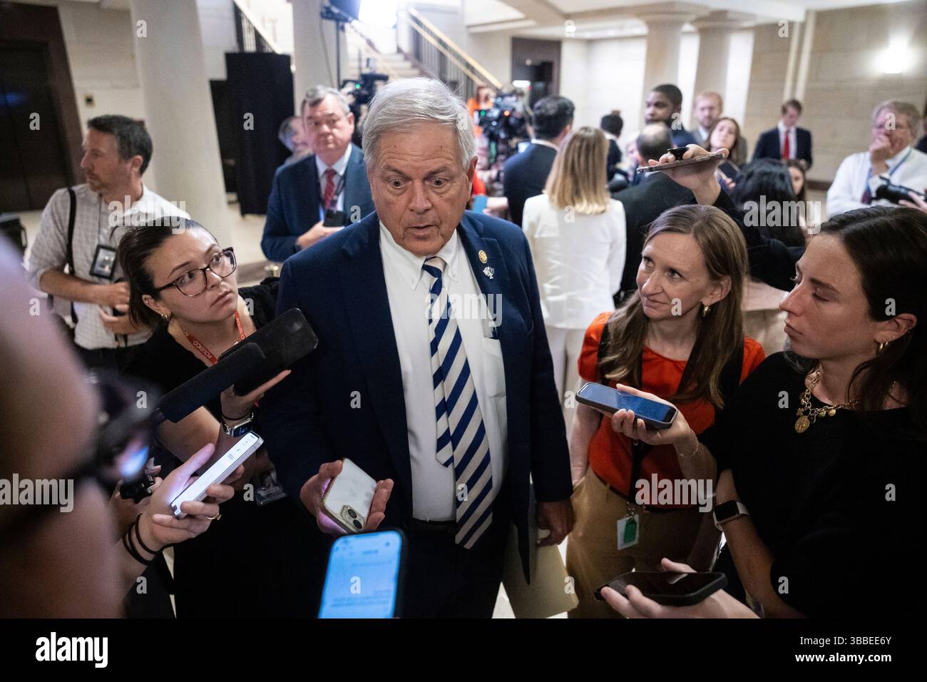 Rep. Ralph Norman (R-S.C.) speaks with reporters as he arrives for a ...