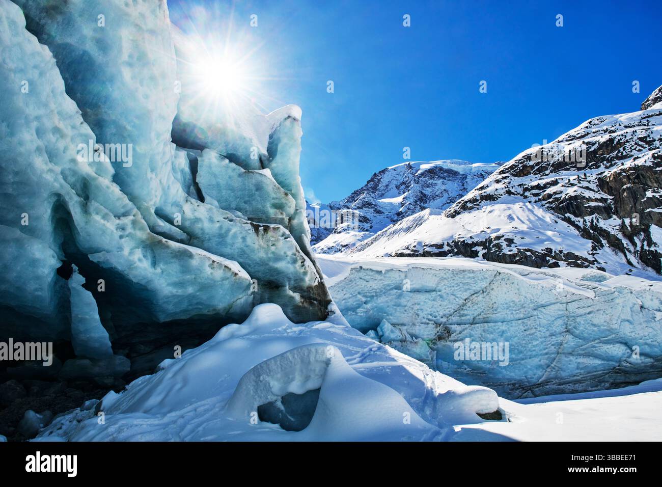 Exterior Of The Morteratsch Glacier Ice Caves Switzerland Europe Exterior Of The Morteratsch Glacier Ice Caves Switzerland Europe
