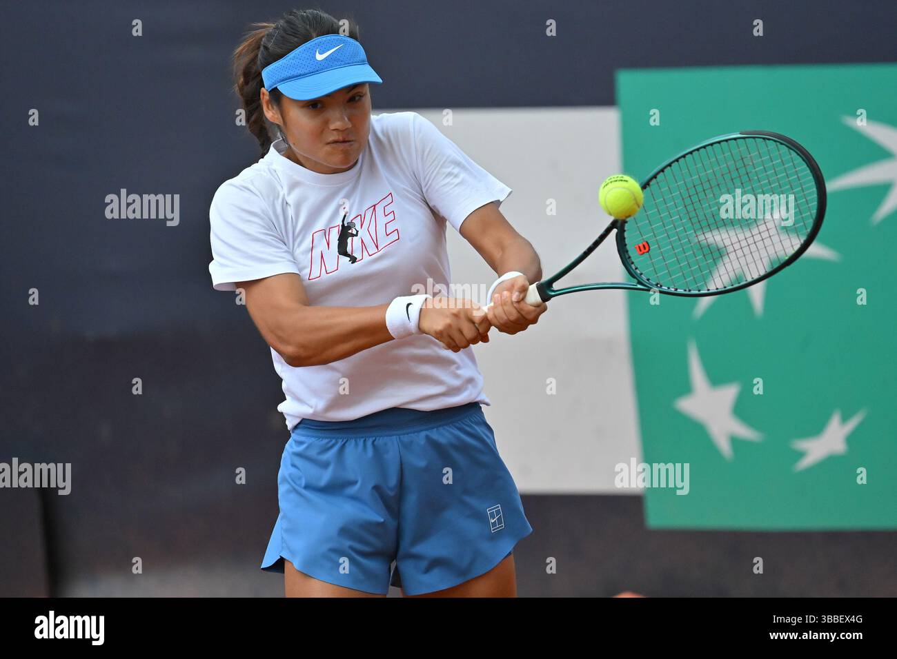 Rome, Italy. 12th May, 2025. Emma Raducanu during the Internazionali ...