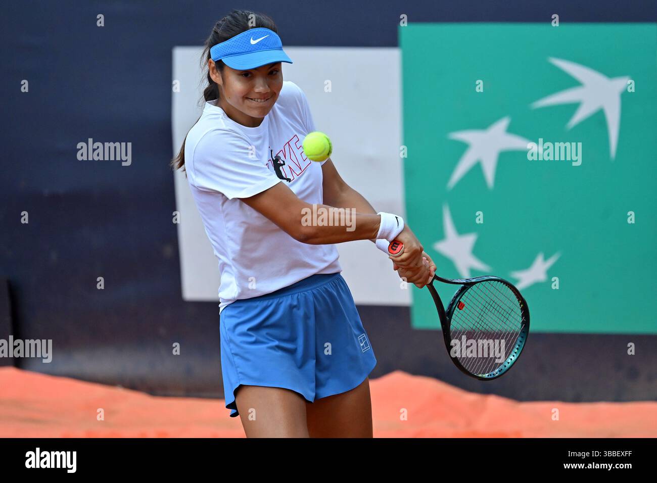 Rome, Italy. 12th May, 2025. Emma Raducanu during the Internazionali ...