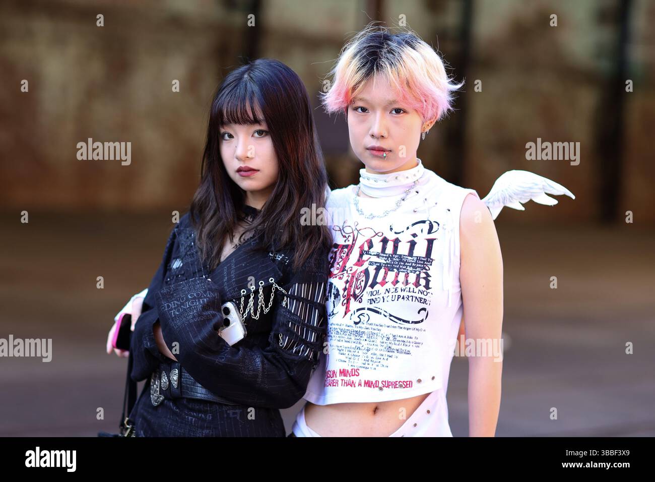Sydney, Australia, 14 May, 2025. Models pose during the AFC Australian Fashion Week 2025 Presented by Shark Beauty at the Carriageworks on May 14, 2025 in Sydney, Australia. Credit: Pete Dovgan/Speed Media/Alamy Live News Stock Photo
