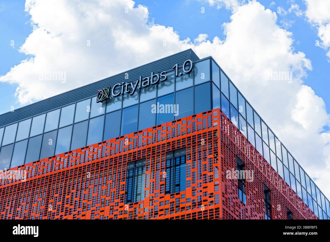 The Citylabs 1.0 building. Office and laboratory space for bio health companies. Off Oxford Road, Manchester, England, UK. Stock Photo