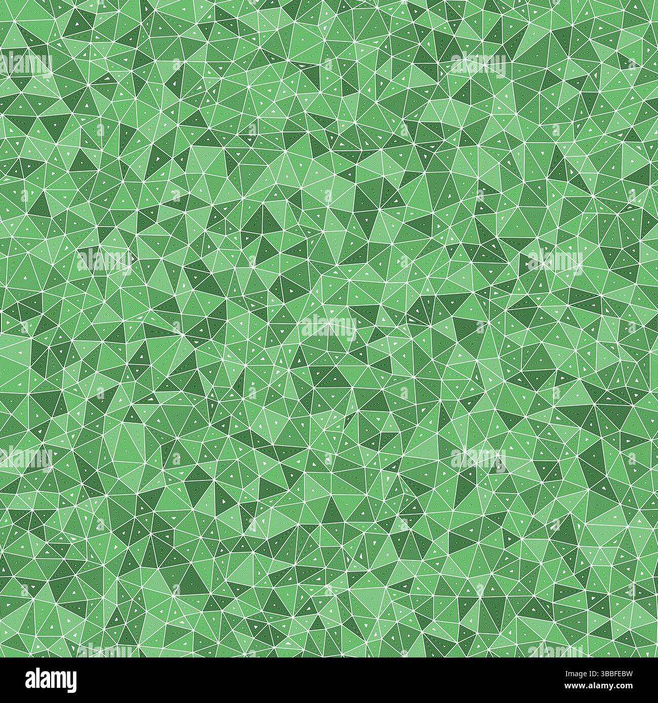 Vector science background. Multiple repeated inner triangles. Small shape size. Monotone style. Seamless pattern. Trending vector tiles. Stock Vector